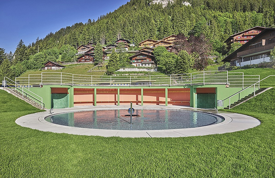 Preserving Heritage Hues: KEIM Paint Restoration in Adelboden Swimming Pool